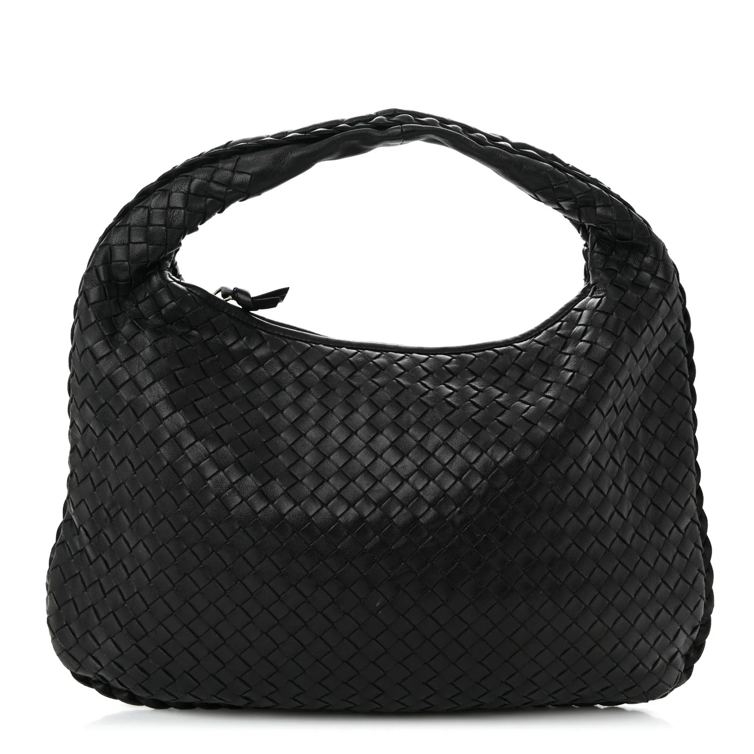 Bottega Veneta Nappa Intrecciato Medium Veneta Hobo Black 1753888 | FASHIONPHILE (US)