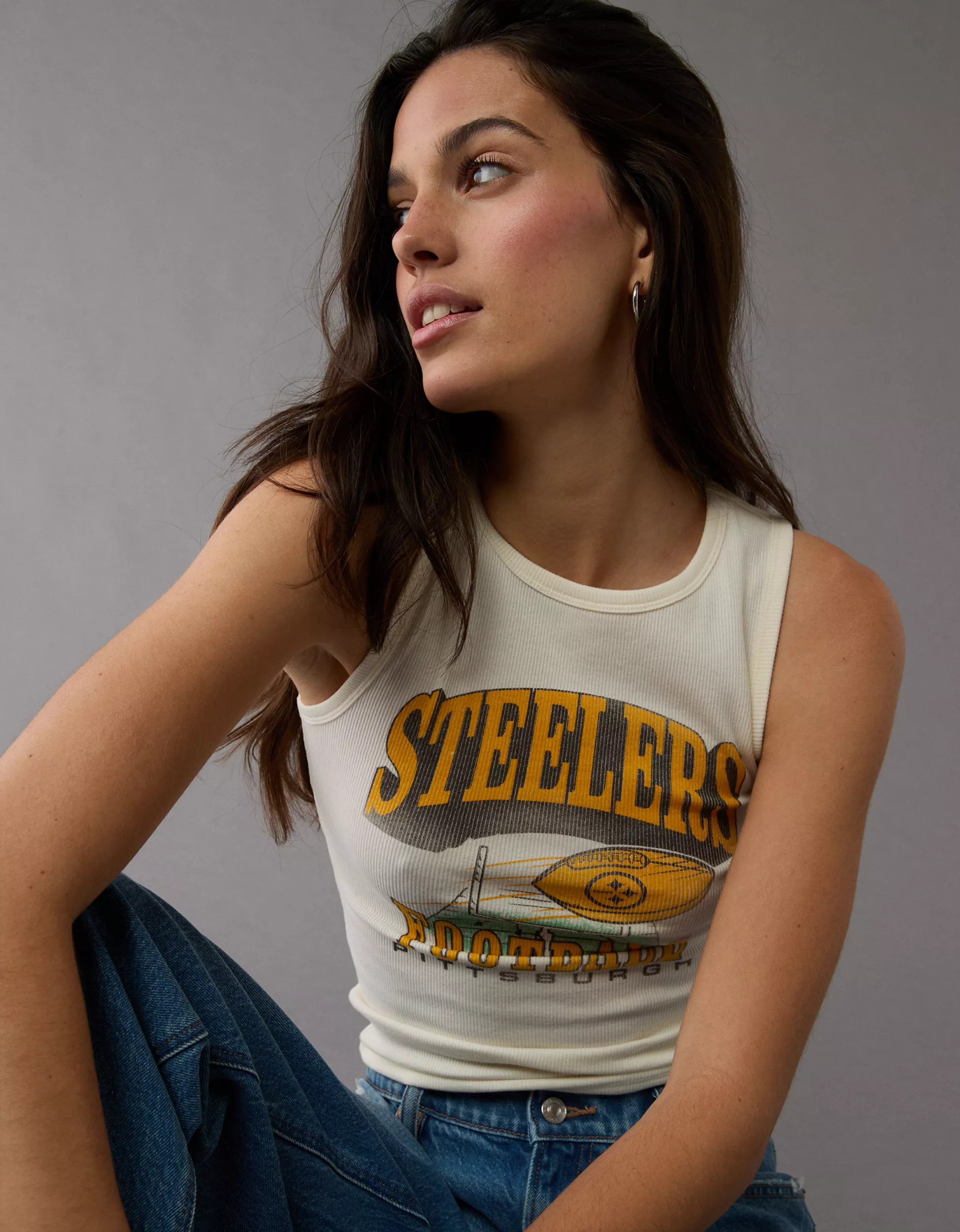 AE NFL Pittsburgh Steelers Tank Top | American Eagle Outfitters (US & CA)
