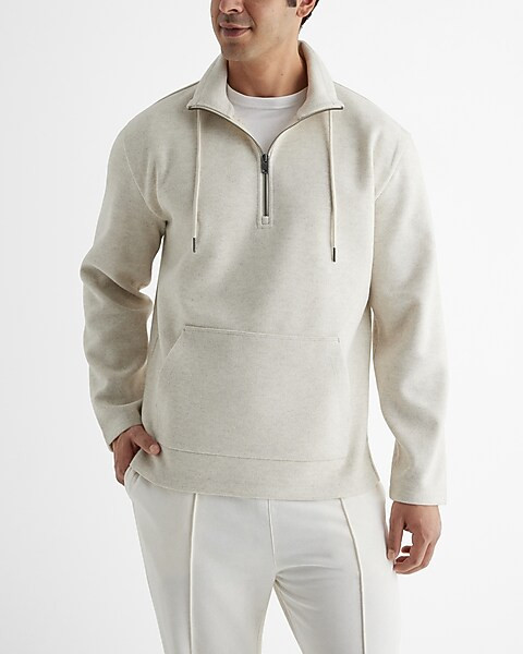 Quarter Zip Drawstring Sweatshirt | Express
