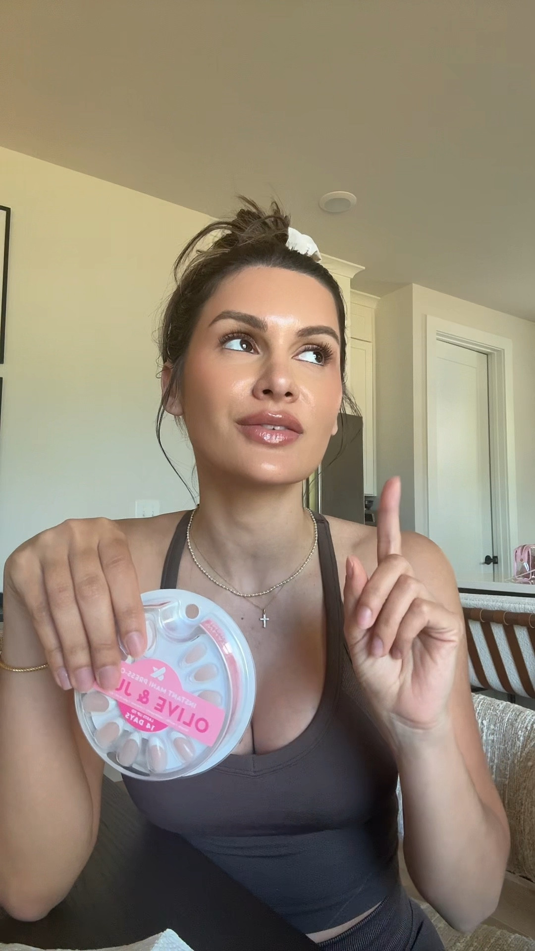 The most gorgeous French tip nails from olive and June are now at Ulta 💕 @ulta #oliveandjunepartner 