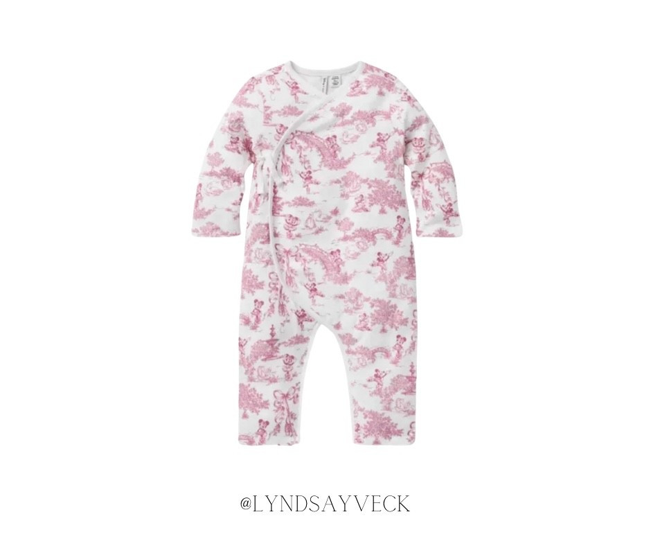 For the Disney girl moms 
Pink Disney baby pajamas