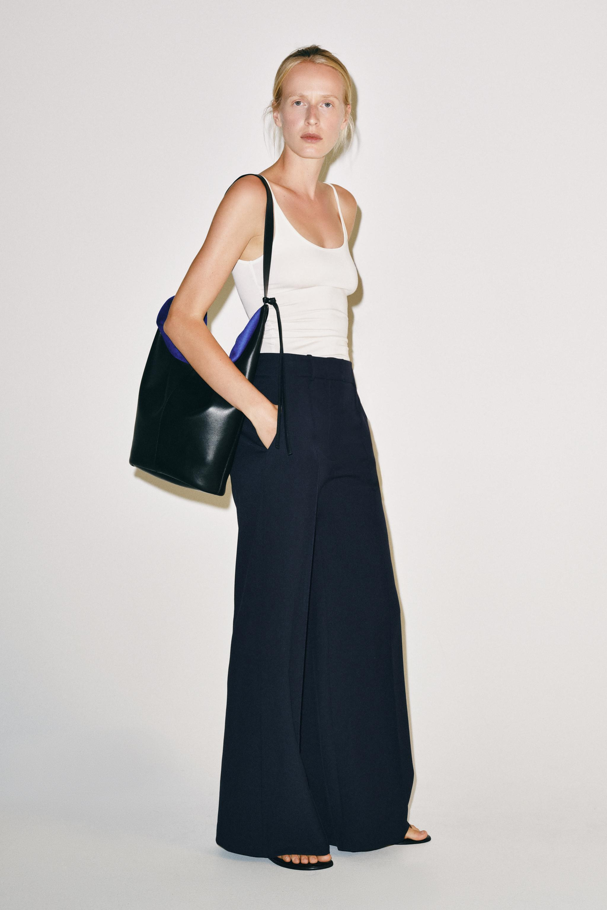 ZW COLLECTION WIDE-LEG TROUSERS | Zara UK