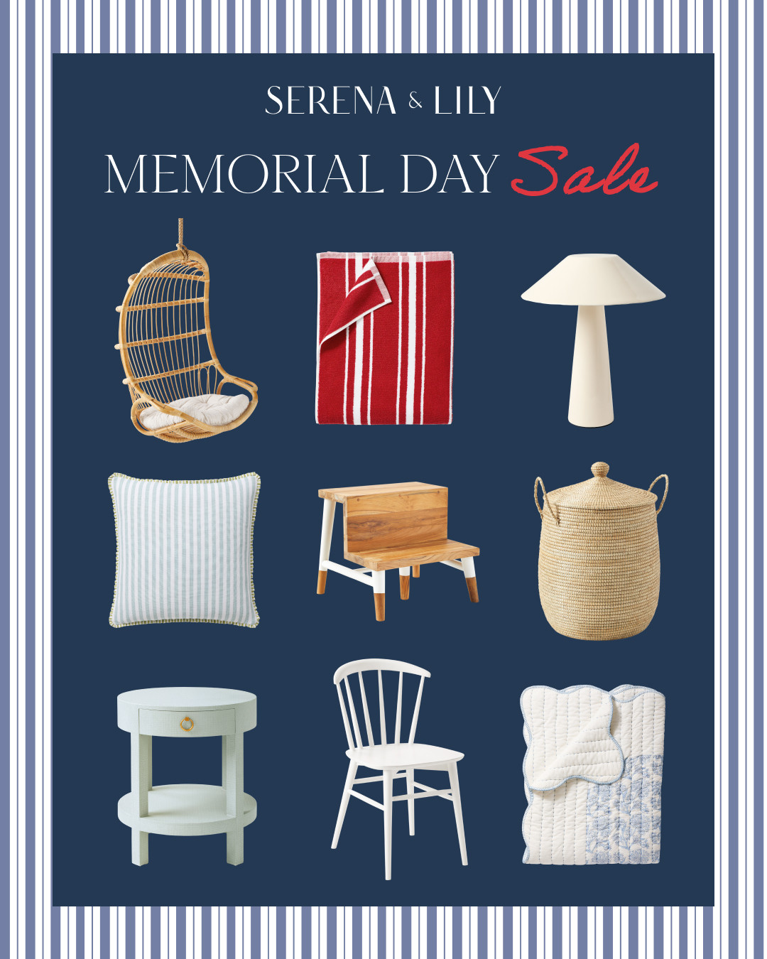The BEST time to shop Serena and Lily! So many good things are on their Memorial Day sale! 

 #LTKHome