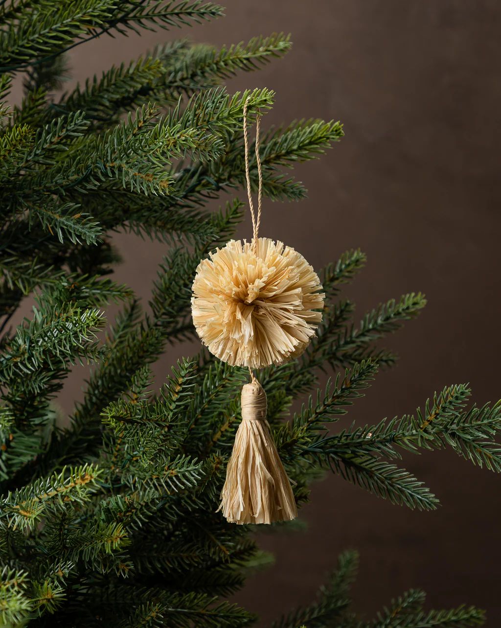 Natural Pom Pom & Tassel Ornament | McGee & Co.