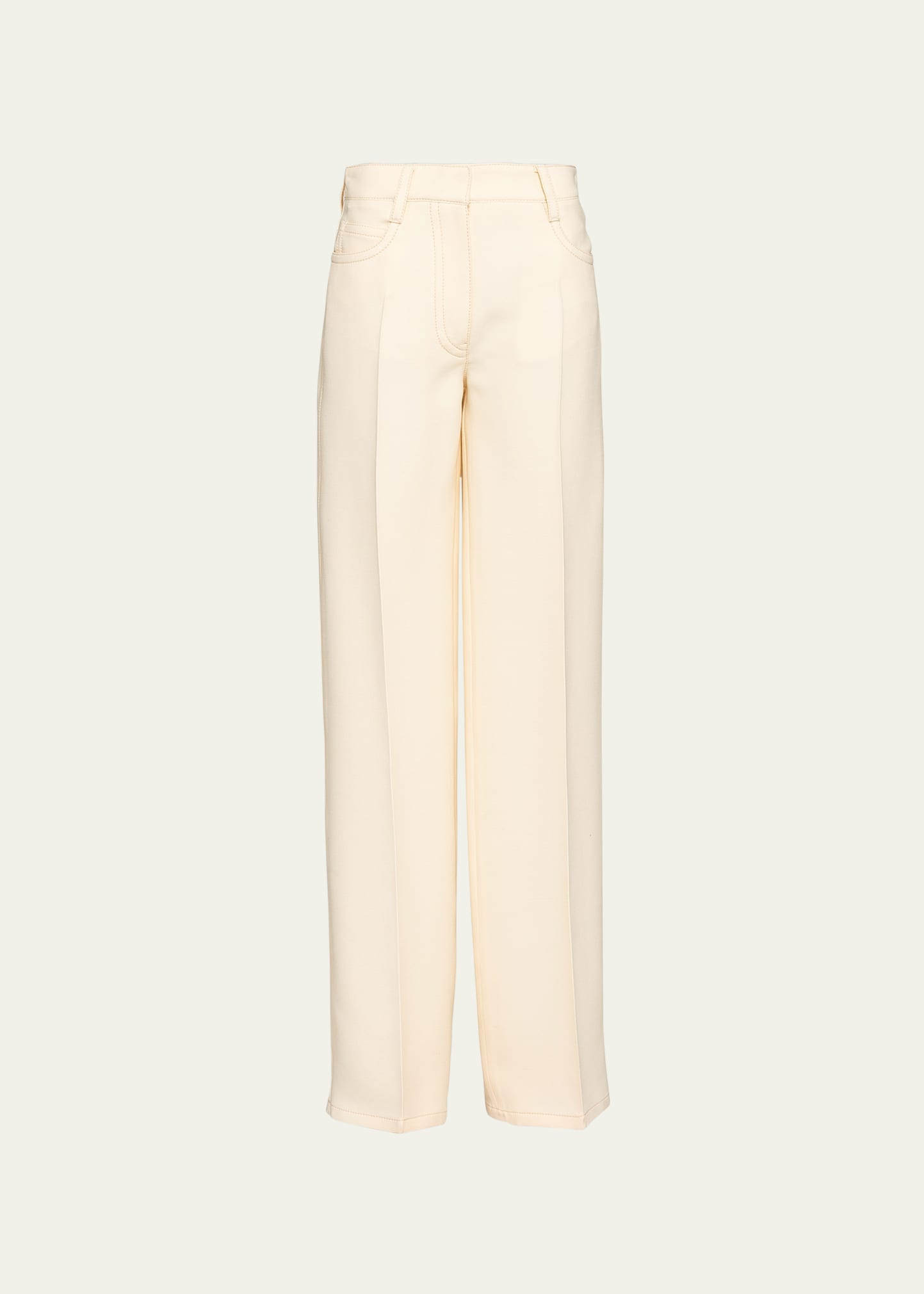 Prada Tricotine Straight-Leg Pants | Bergdorf Goodman