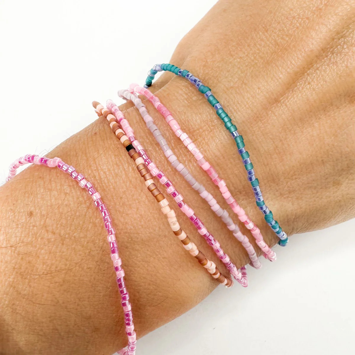Sunday Funday Seed Bead Bracelet Stack | Allie + Bess