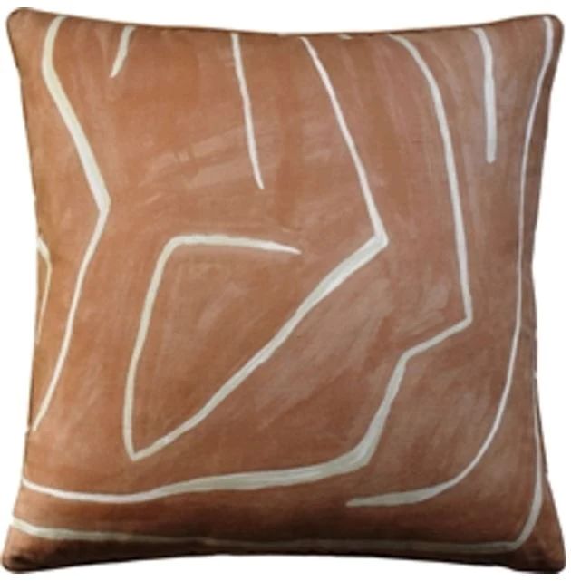 Salmon Graffito Pillow | Megan Molten