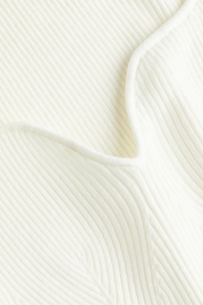 Rib-knit top - Black - Ladies | H&M GB | H&M (UK, MY, IN, SG, PH, TW, HK)