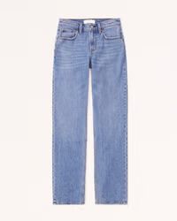 Mid Rise Straight Jean | Abercrombie & Fitch (US)