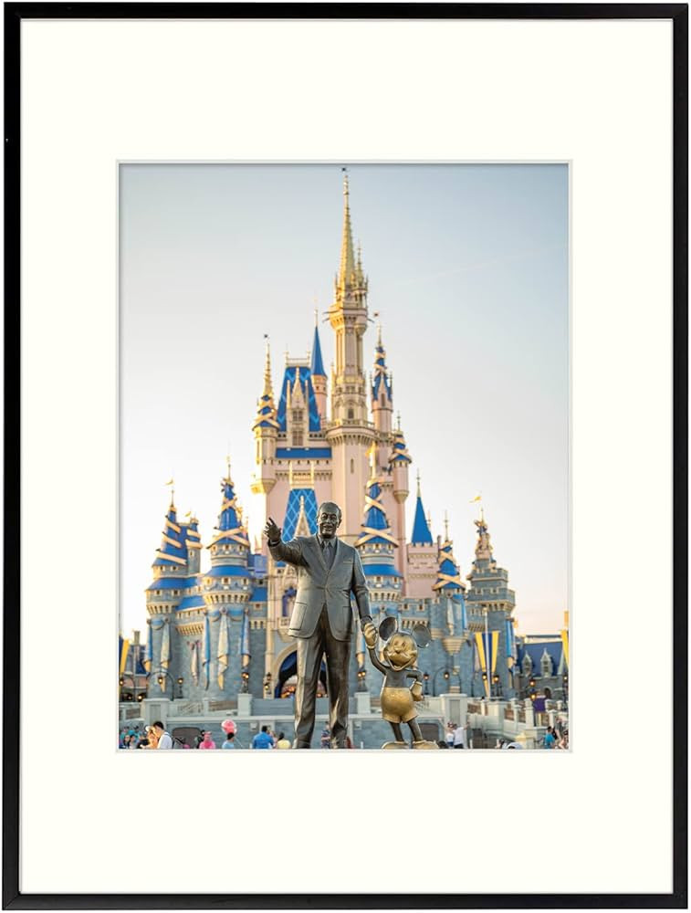 Frametory, 12x16 Aluminum Frame, 8.5x11 Photo with Ivory Mat for Wall Display, Sawtooth Hanger, S... | Amazon (US)