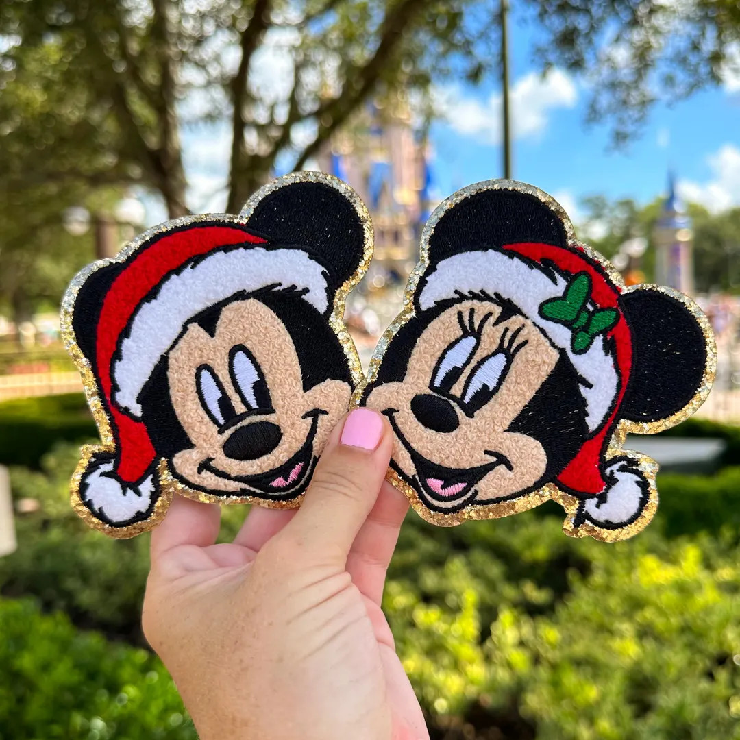 Disney Christmas Patch Christmas Minnie Patch Christmas Mickey Patch Christmas Party Patch Disney... | Etsy (US)
