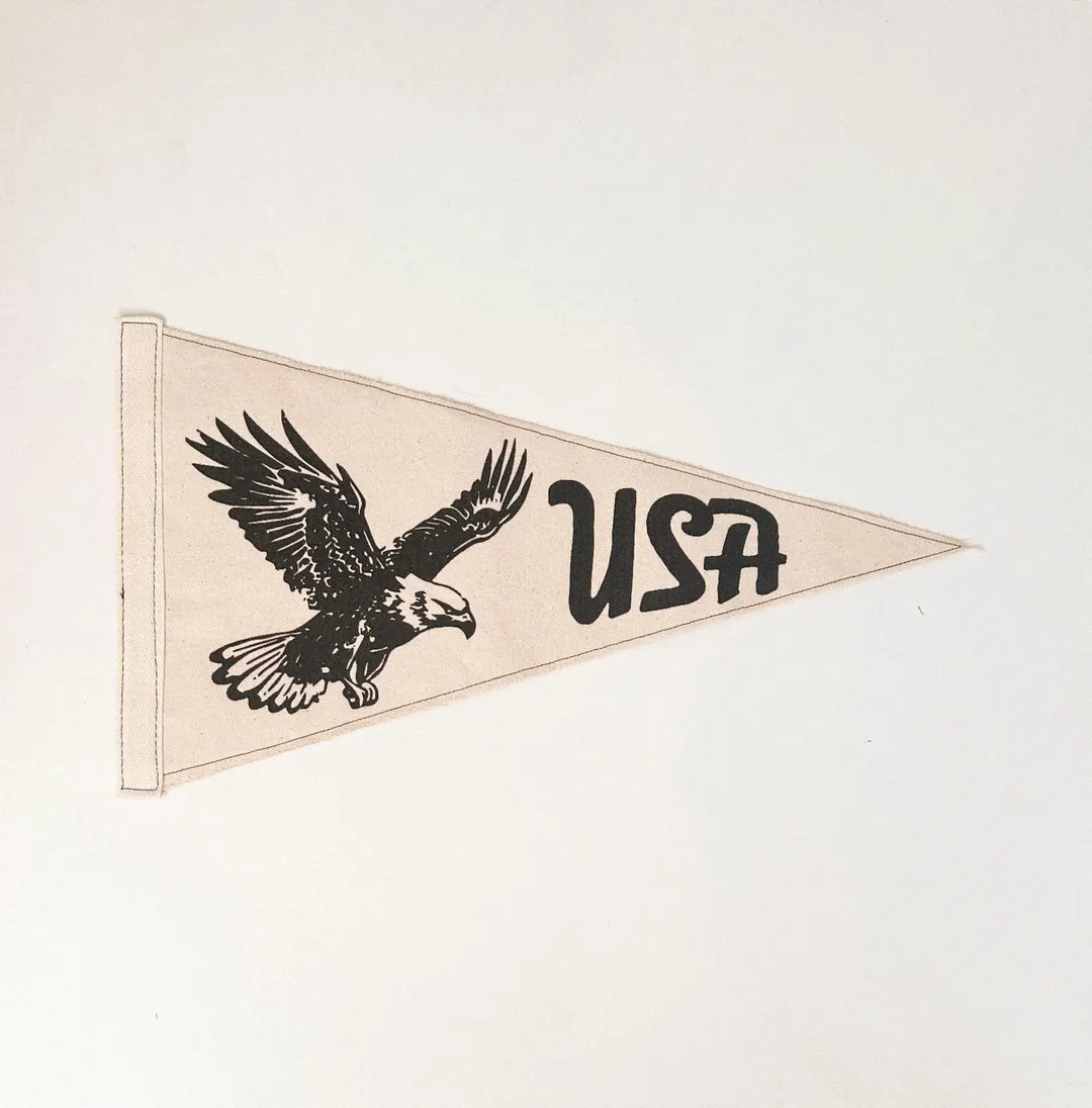 USA Vintage Eagle Pennant | Etsy (US)