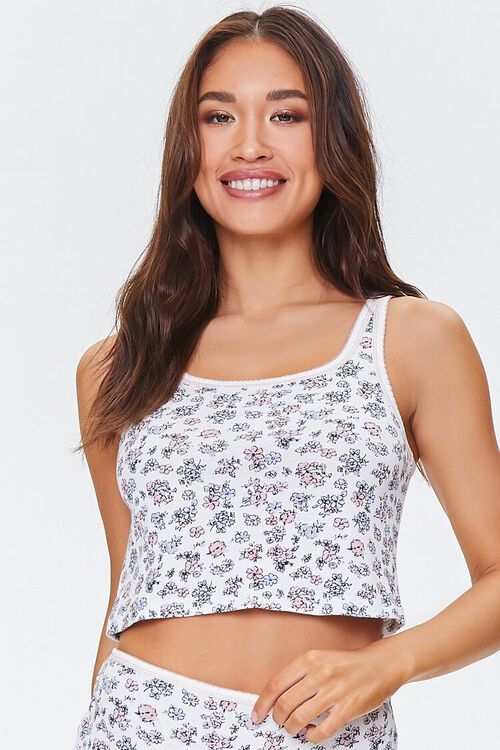 Ditsy Floral Pajama Tank Top | Forever 21 (US)