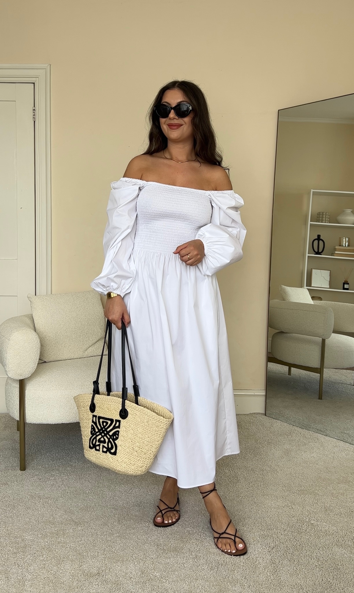 Summer dress outfit.
Dress is from Cos, wearing size UK10.

#LTKunder100 #LTKeurope #LTKstyletip