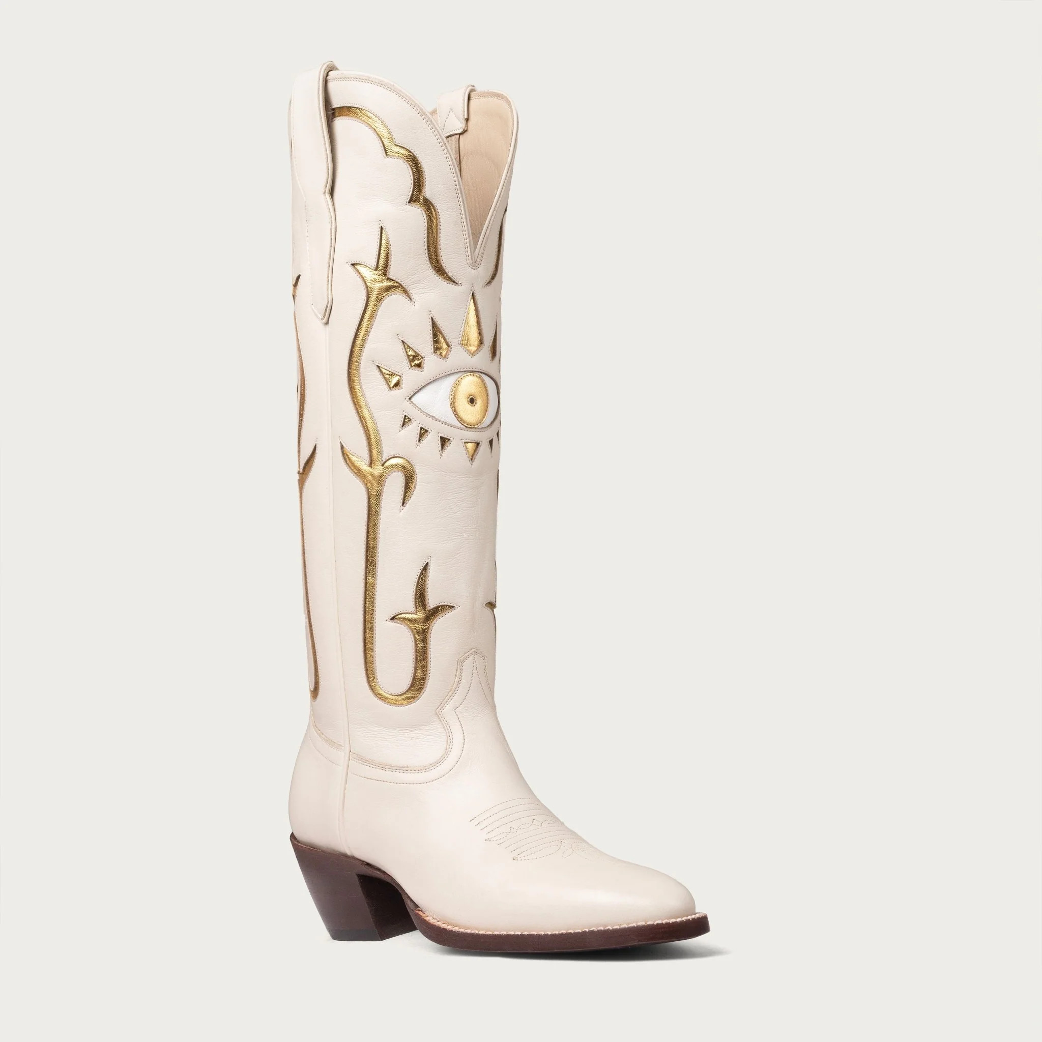 The Evil Eye Boot Bone and Gold | CITY Boots