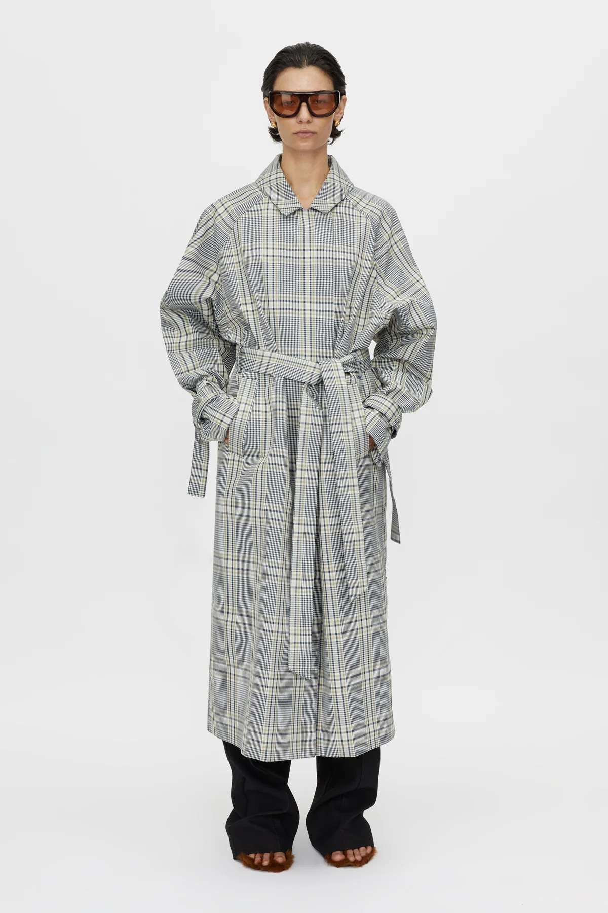 Delta Plaid Trench | CAMILLA AND MARC (ANZ)