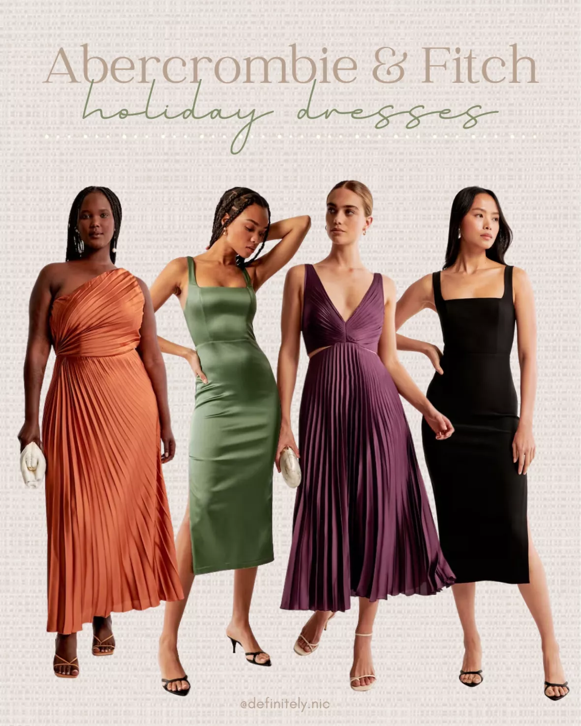 abercrombie holiday dresses Looks from This dress is fully convertible Women's Linen-Blend Embroidered Mini Dress