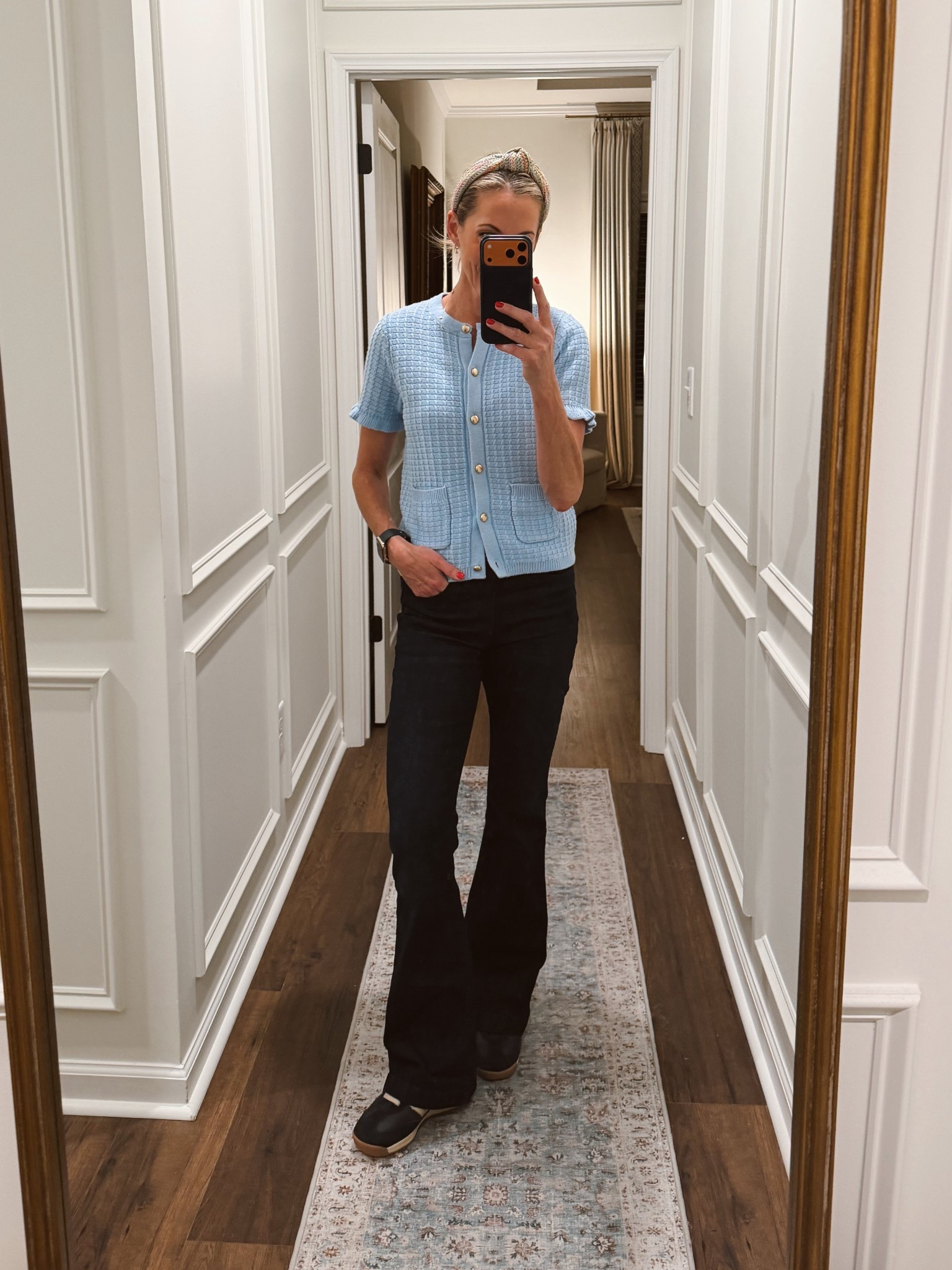 Both the top and the jeans are $24! Capture a polished yet playful vibe with his basket, weave cardigan and these pull on jeans by Sofía Vergara… This look will get your errands, coffee, run, or a day in the office off to a charming start wearing a size 0 in the jeans and small in the top  

#LTKootd #LTKmomlife #LTKOver40