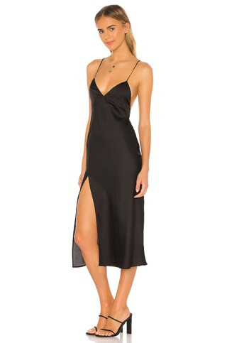 RESA X REVOLVE Harper Midi Dress in Black from Revolve.com | Revolve Clothing (Global)