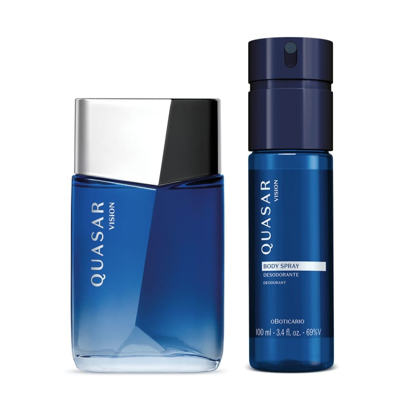 Combo Quasar Vision: Desodorante Colônia 100ml + Body Spray 100ml | oBoticario (BR)