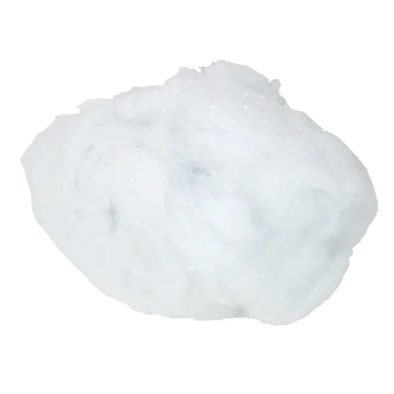 White Iridescent Soft Fluff Craft Pull Snow Christmas Decor | Walmart (US)
