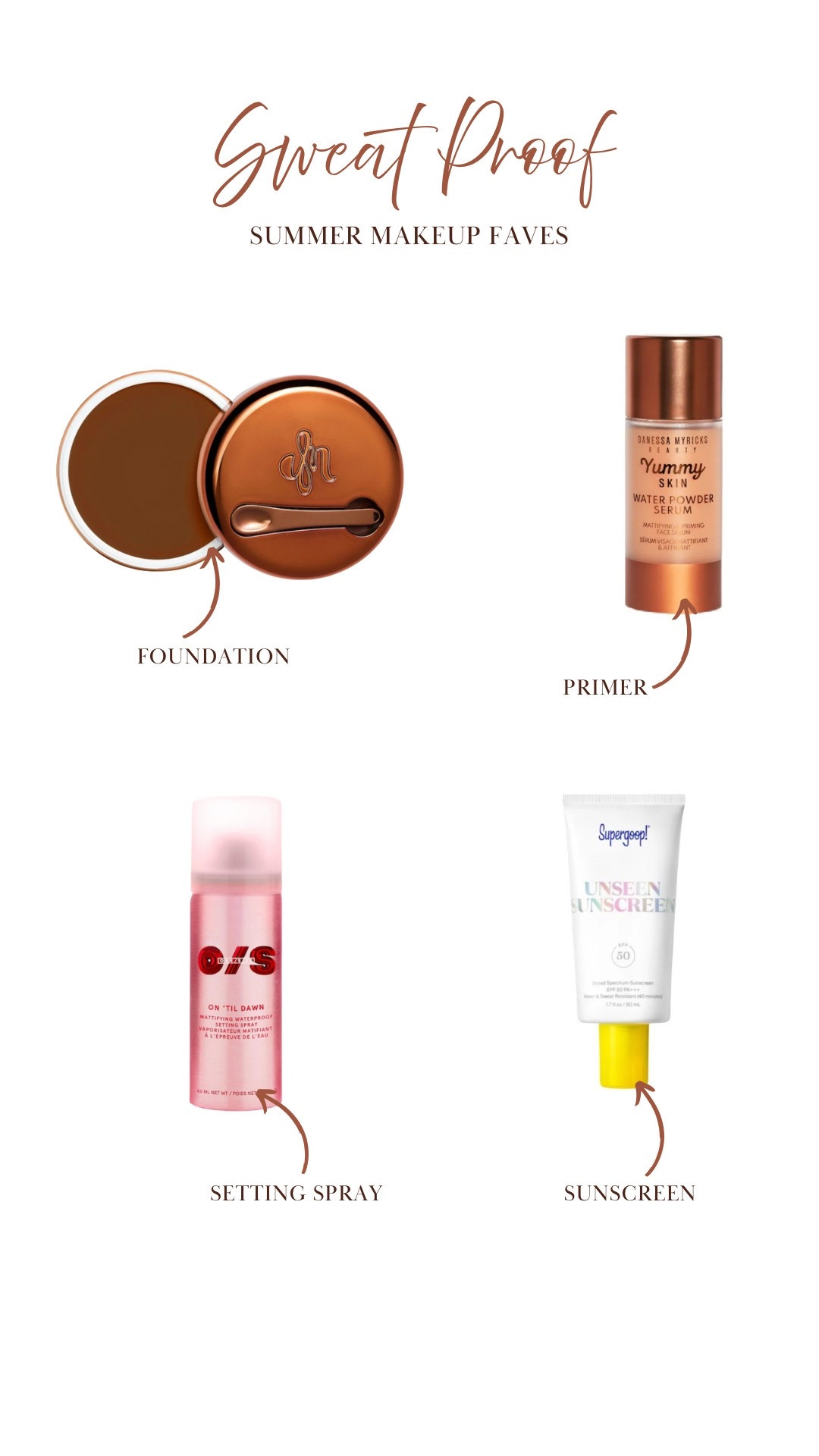 Sweat proof makeup for faves for when it’s 100 degrees outside!

#LTKSummerEdit #LTKBeauty