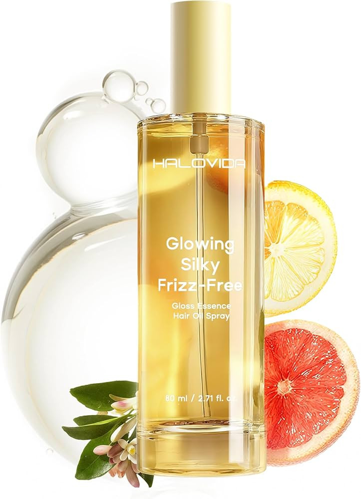 HALOVIDA Hair Oil, Heat Protectant Oil for Frizz Control, Strengthens Hair, Absorbs Nourishment &... | Amazon (US)