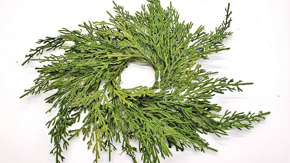 Evron International 2.5" Beautiful Green Cedar Candle Rings Fall Christmas Decor R841-2. Looks Re... | Amazon (US)