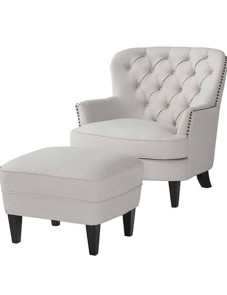Christopher Knight Home Alfred Natural Fabric Club Chair with Ottoman perfect for any room in your home. #transitionalstyle #furniture

#LTKfamily #LTKhome #LTKSale