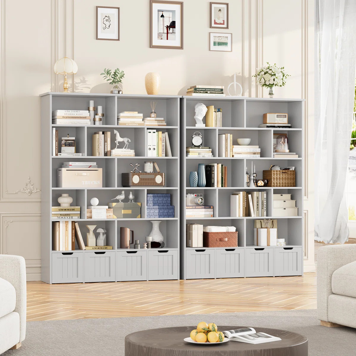 🧸 Kirklyn 6-Tier Kids Bookshelf & Toy Organizer | 4 Movable Drawers + 12 Cubbies | Sturdy Play... | Wayfair North America