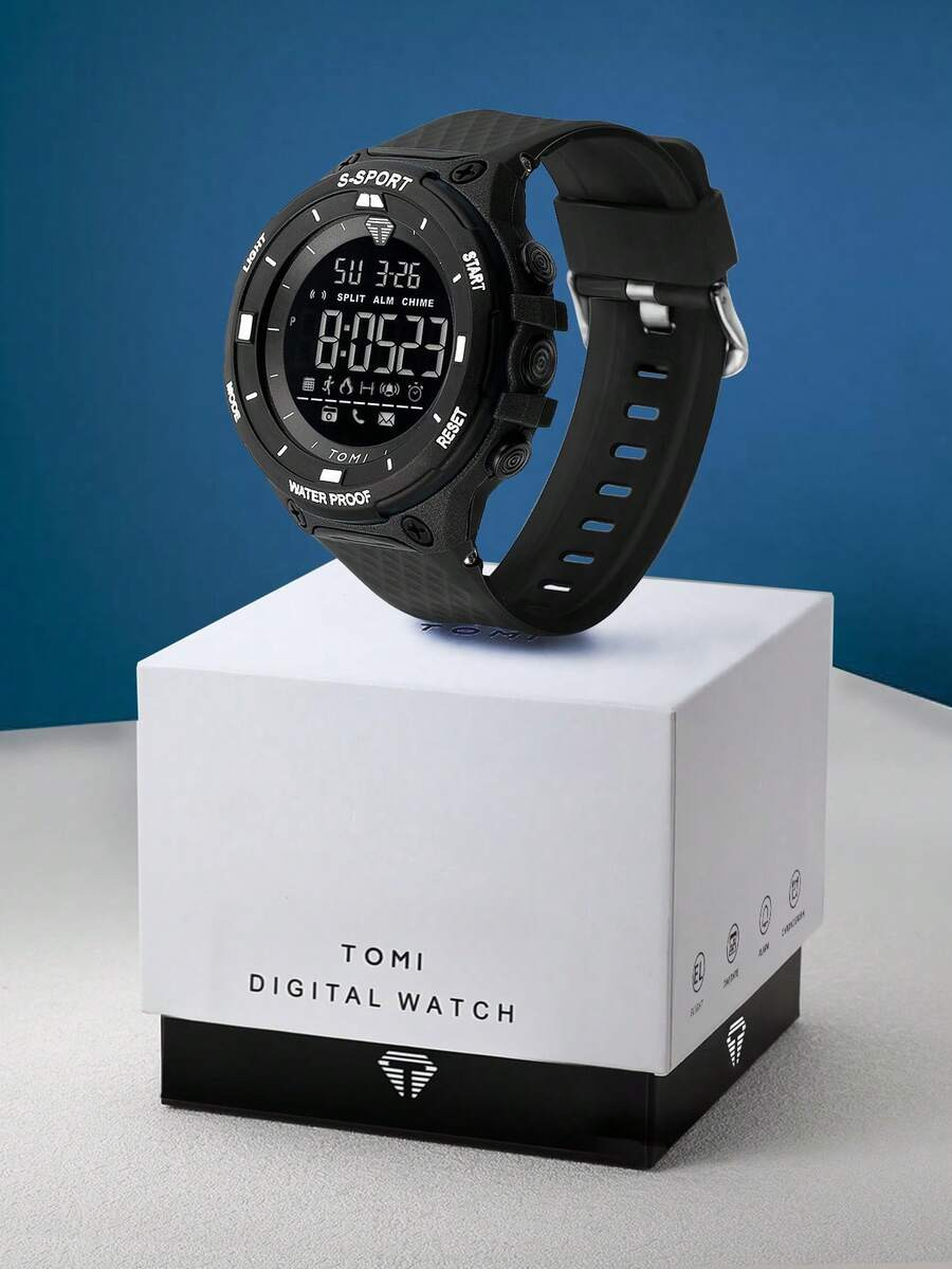 TOMI 1pc Box Kids & Youth Simple Casual American Style Outdoor Sports Electronic Watch, Suitable ... | SHEIN