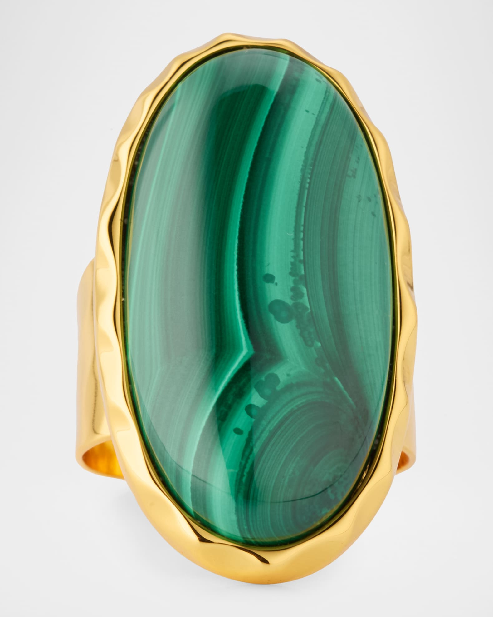 Small Malachite Gemstone Adjustable Ring | Neiman Marcus
