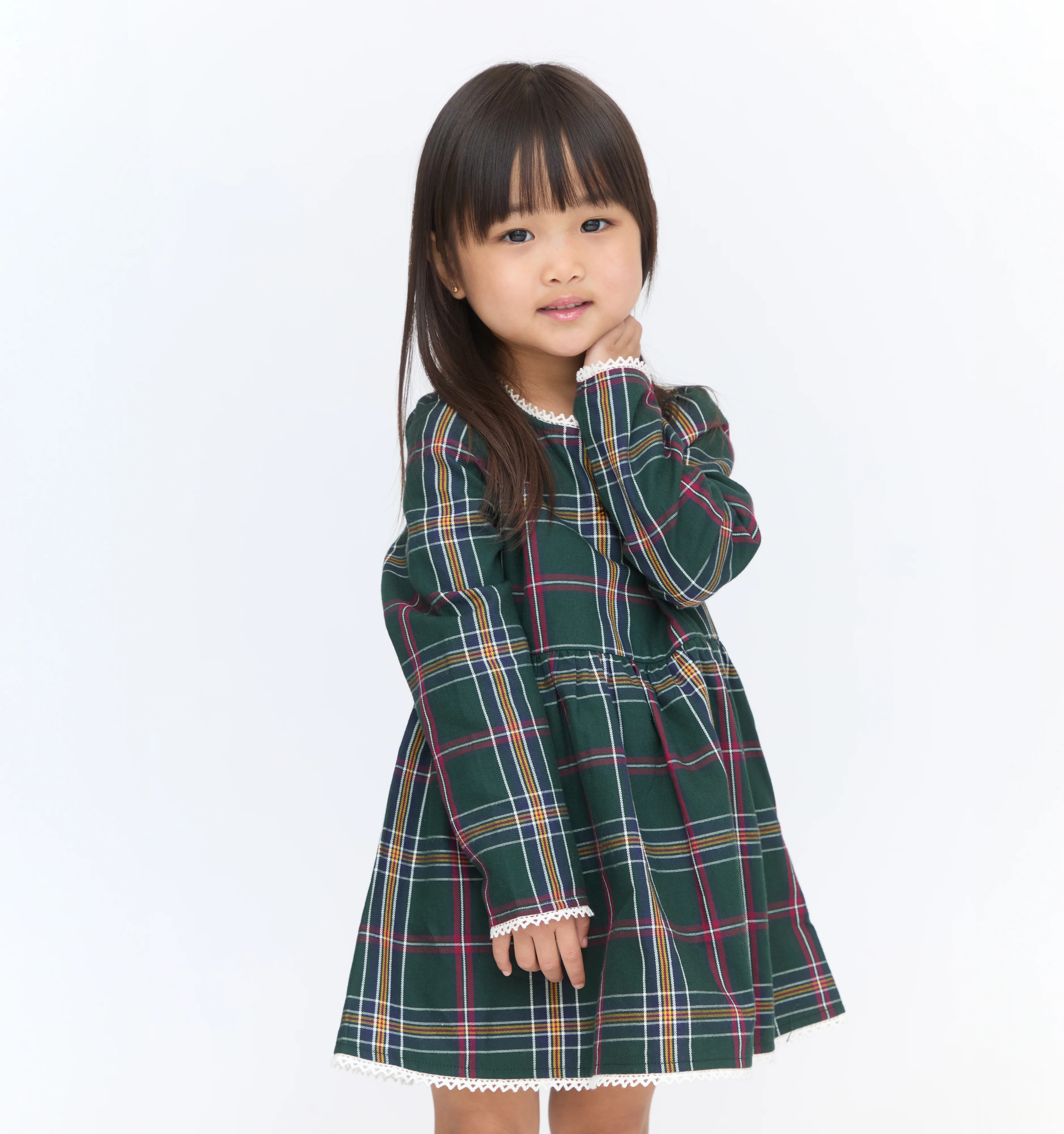 The Tiny Lottie Dress - Juniper Tartan | Hill House Home US