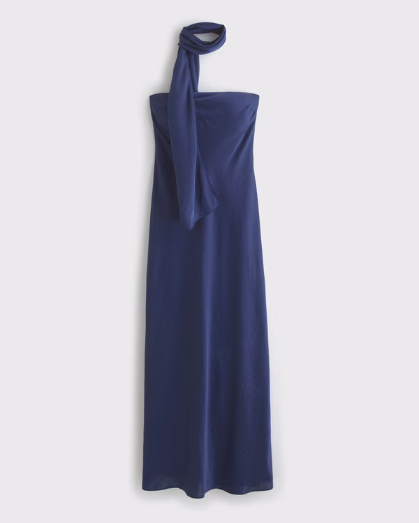 The A&F Julia Strapless Scarf Maxi Dress | Abercrombie & Fitch (US)