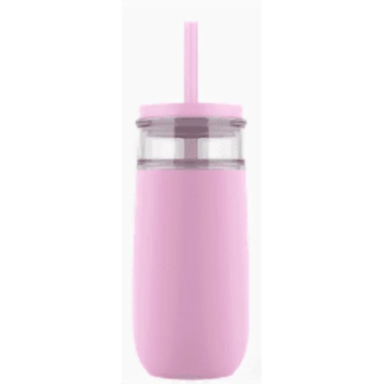 Ello Avery 18Oz Glass Tumbler Peony - Walmart.com | Walmart (US)