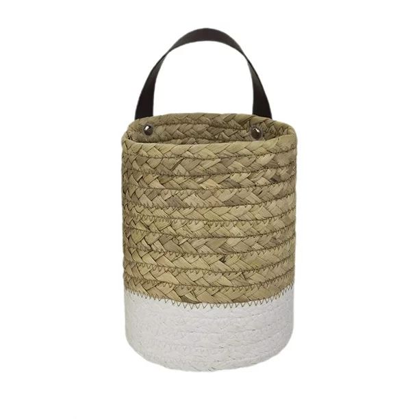 Cheer.US Wall Hanging Storage Baskets - Small Seaweed Woven Closet Storage Bins Hanging Rope Bask... | Walmart (US)