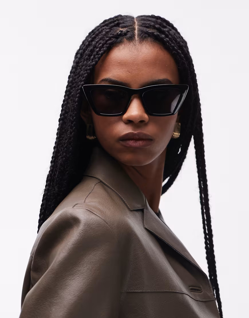& Other Stories cat eye sunglasses in black | ASOS (Global)
