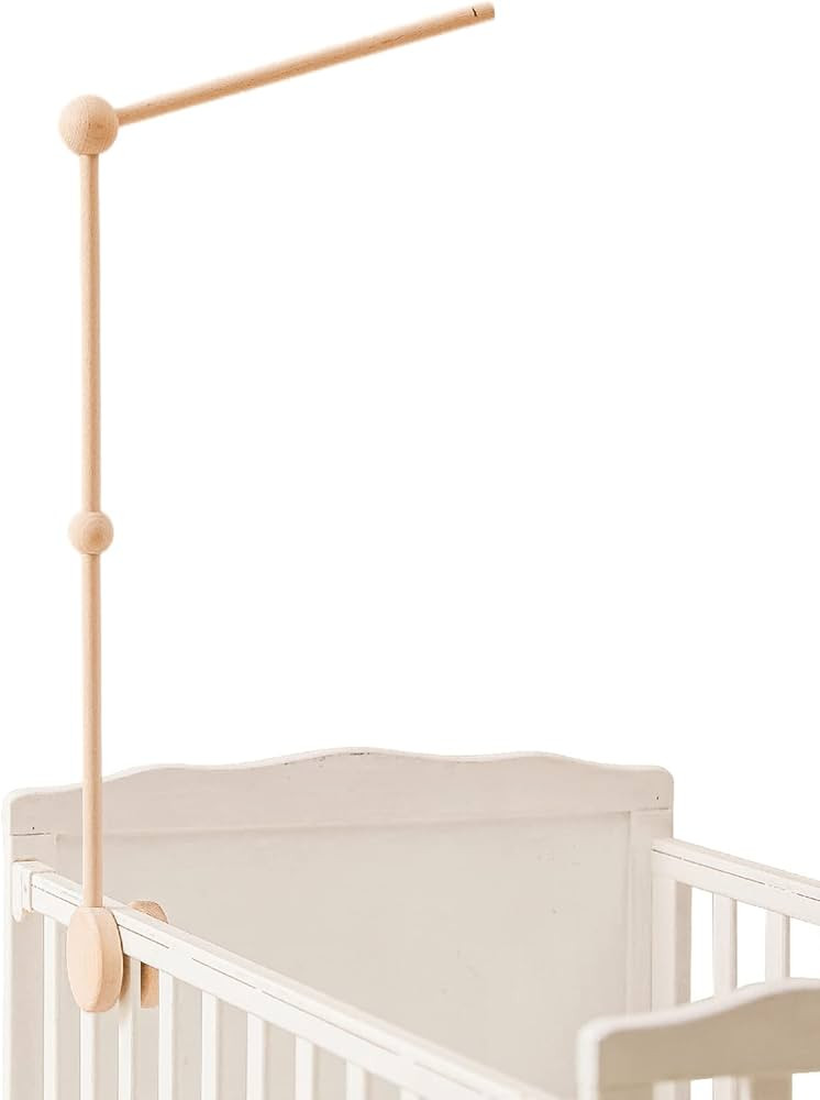 Baby Crib Mobile Arm,HBM Wooden Mobile Arm for Crib Mobile Hanger for Crib Baby Girl Nursery Deco... | Amazon (US)