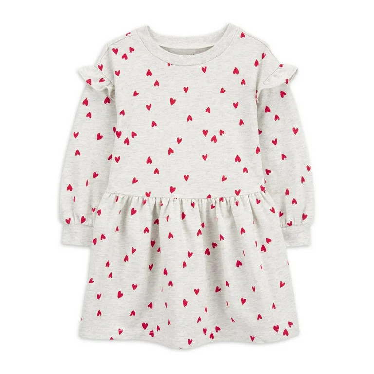 Carter's Child of Mine Baby and Toddler Girl Valentine's Day Dress, One-Piece, Sizes 12M-5T | Walmart (US)