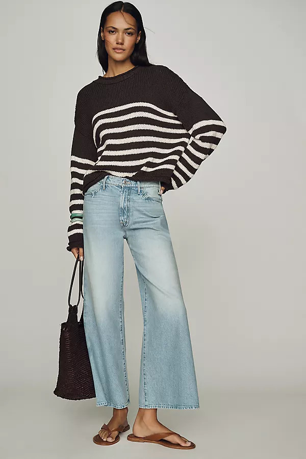Hustler Roller Ankle High-Rise Wide-Leg Jeans | Anthropologie (US)