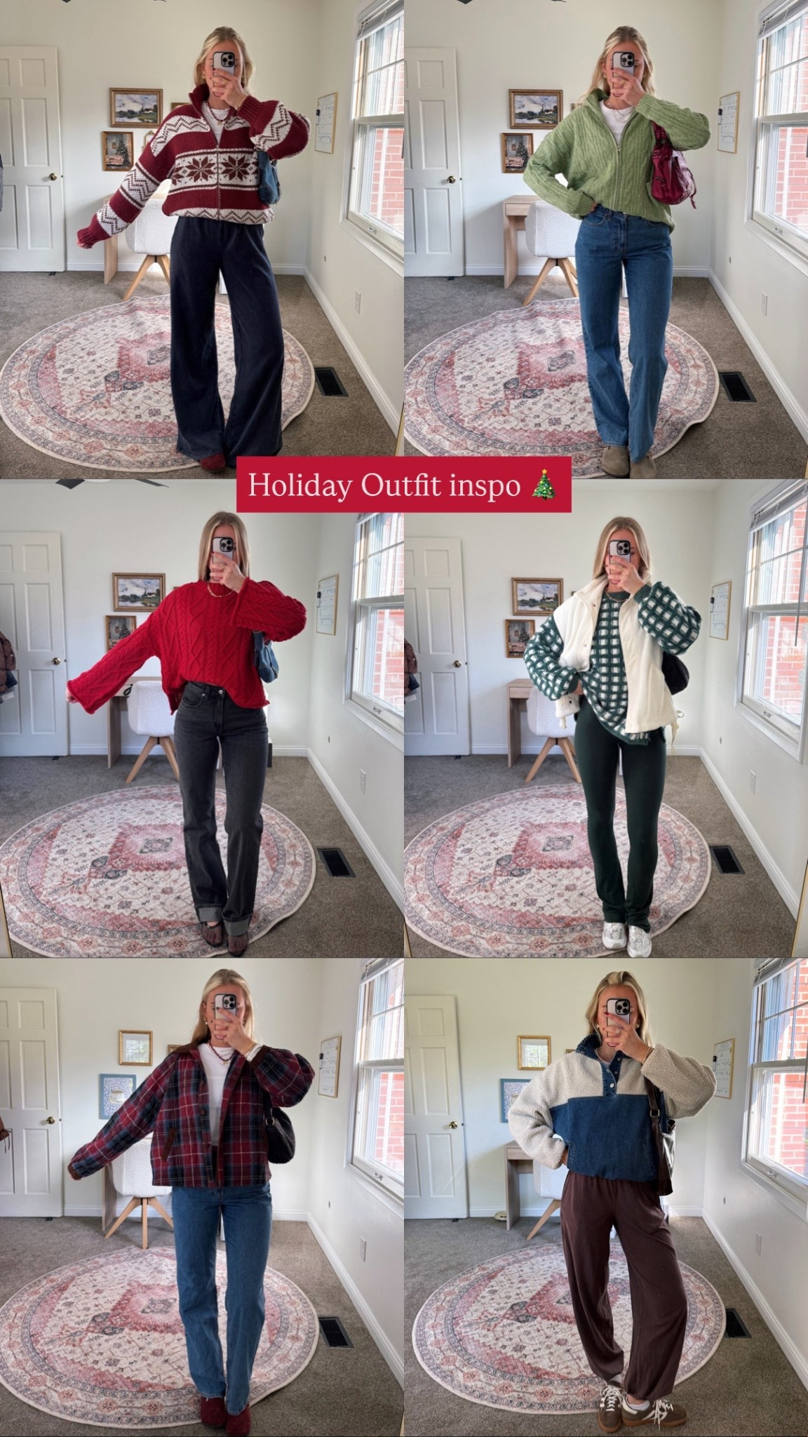 Holiday Comfy casual outfit Inspo 🧣🎄❄️🧑🏼‍🎄 all tops launching at my store (Waterlilyclothing.com) this Sunday 3pm ET!

#LTKootd #LTKHoliday