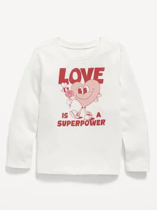 Long-Sleeve Valentine's Day Graphic T-Shirt for Toddler Girls | Old Navy (US)