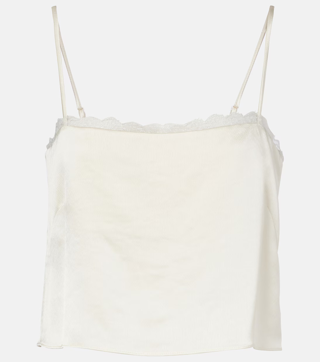 Barb cropped lace satin camisole | Mytheresa (UK)