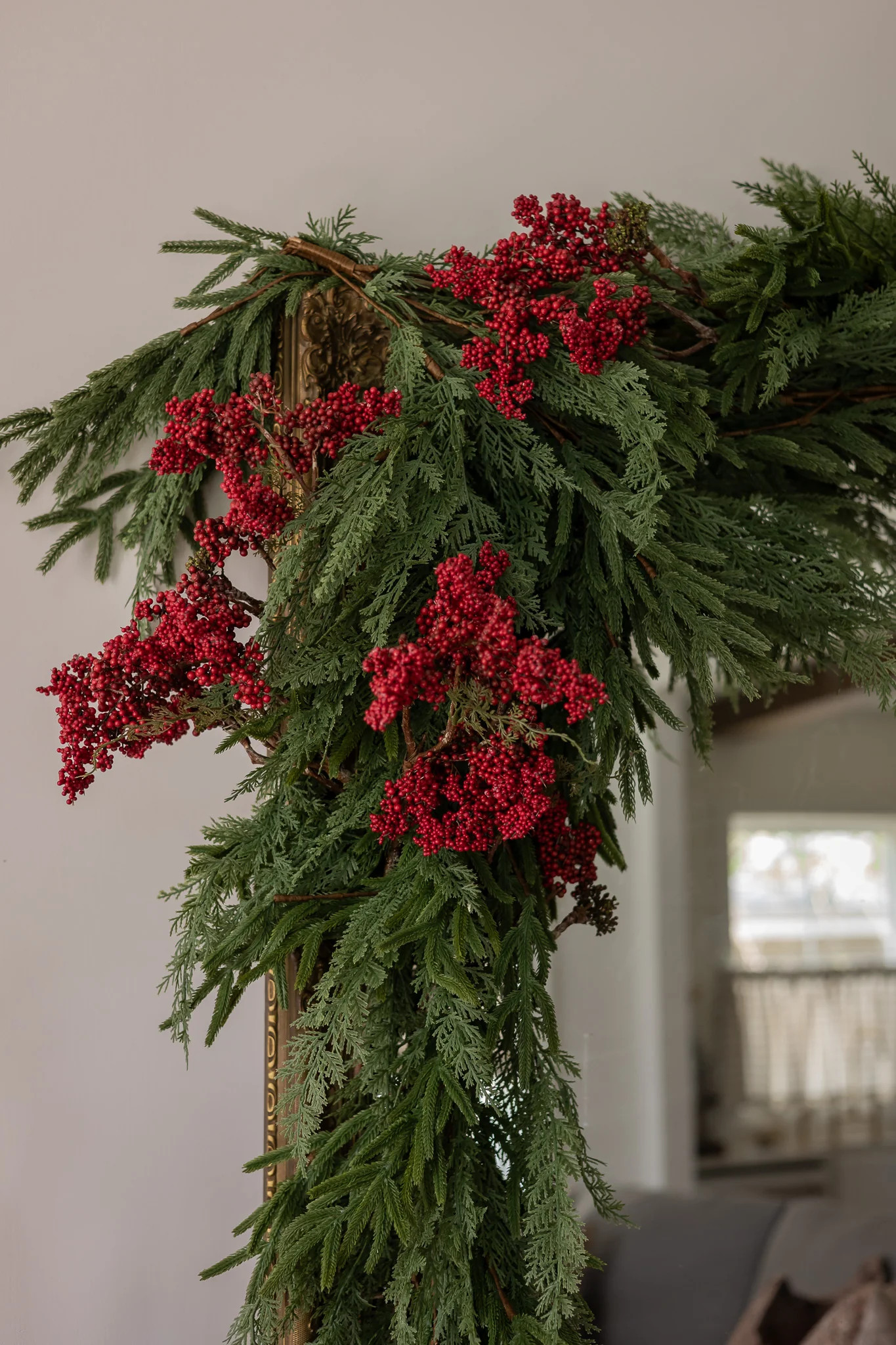 Holiday Red Berries Faux Stem | Cottage and Key