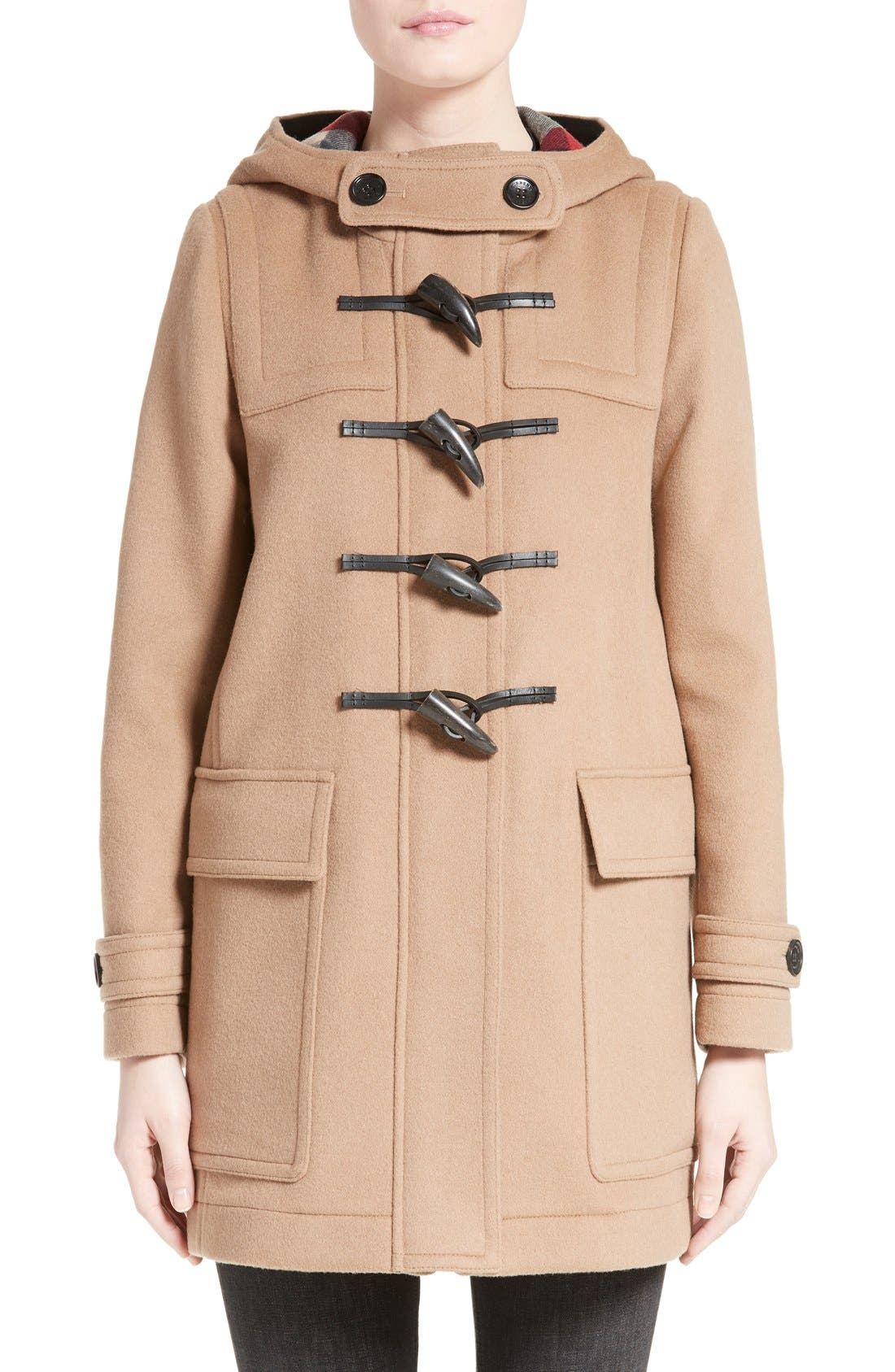 'Baysbrooke' Heart Lined Wool Duffle Coat | Nordstrom