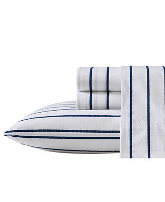 Cotton Percale 3-Piece Sheet Set, Twin | Macy's