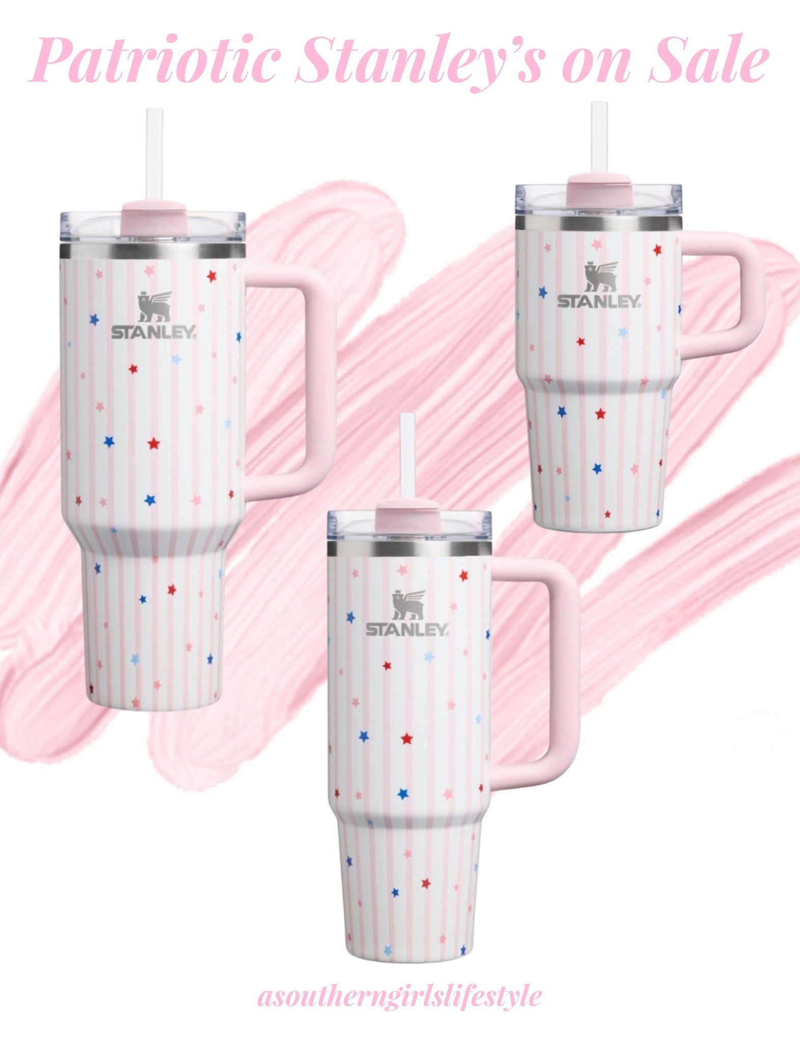 On Sale - Pink Patriotic Stanley’s in 20oz, 30oz & 40oz. Perfect timing for the holiday weekend & rest of summer 

Stainless Steel H2.0 FlowState Quencher Tumbler Pink Starry Stripes

Fourth of July. July 4th. America 250

#LTKSeasonal #LTKSaleAlert #LTKActive