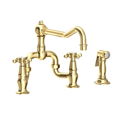 Chesterfield Bridge Faucet with Side Spray | Wayfair North America