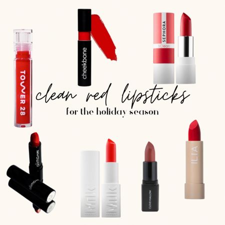 Clean red lipsticks that are non toxic and safe the planet! They’ve got those classic hues for the holiday season!

#LTKunder100 #LTKunder50 #LTKbeauty