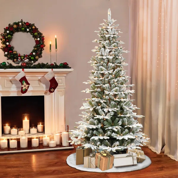 Lighted Artificial Fir Christmas Tree | Wayfair North America